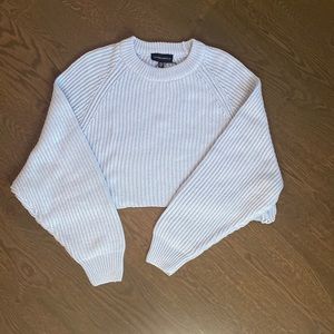 COTTON CANDY LA powder blue cropped sweater - sz womens XS/S
